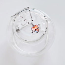 Heliophilia Silver Collar Blissful Rosa y Plata